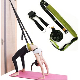 Dance Lower Waist Training, Back Bend Assist Trainer-to Improve Back and Waist Flexibility, Flexibility Stretching Leg Stretcher Strap for Yoga, Ballet, Dancing, Gymnastics Cheerleading (green)
