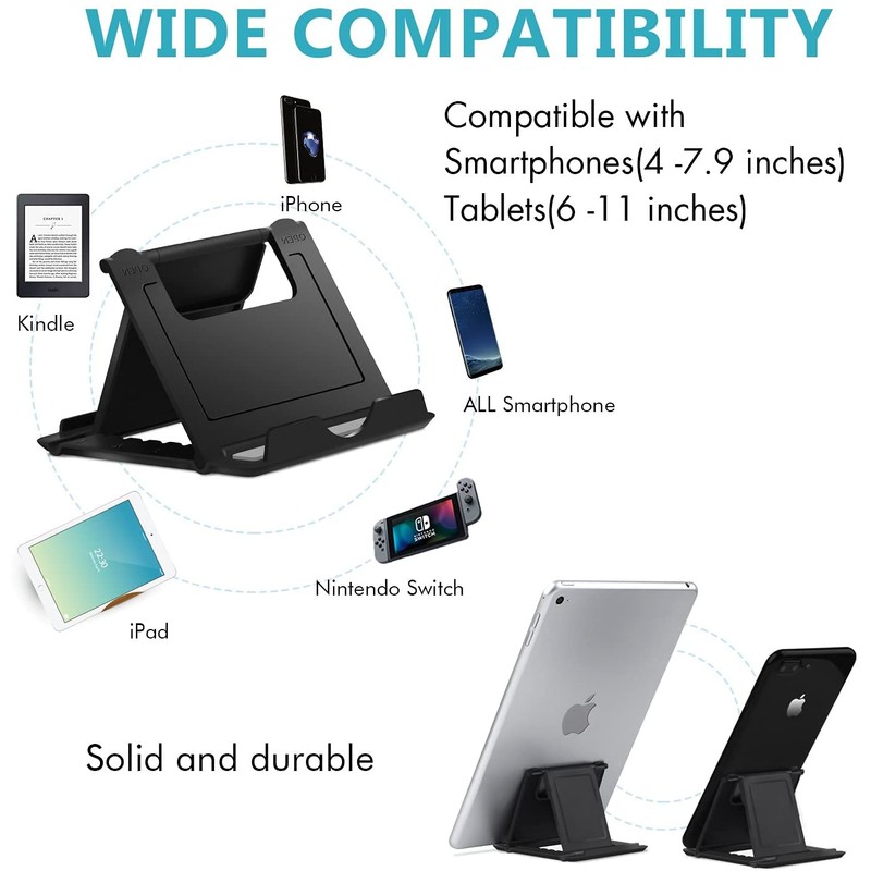 COOLOO Cell Phone Stand 4 Pack, Tablet Stand Multi-Angle, Universal