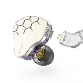 Yinyoo Earphones, KBEAR Lark Earphones, In-Ear Earphones, Neucan, Stereo, Monitor, Chinese, Ear-hook, In-Ear Type, Wired Earphones, For Computers, Earphones, 2 Pin, Silver Plated, Compatible with