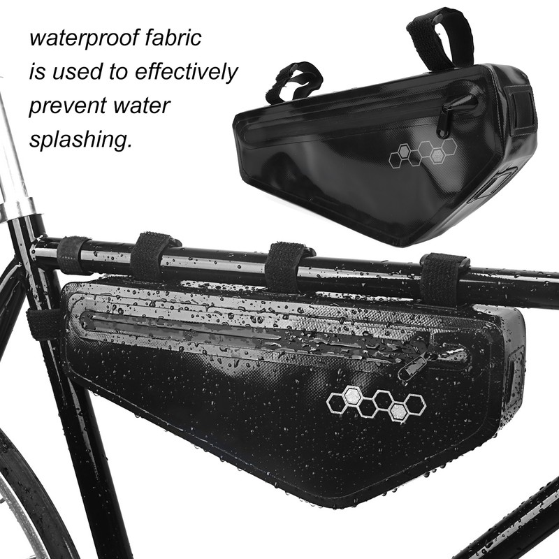 Bicycle Triangle Frame Bag Large Capacity Waterproof Mountain Bike Pouch