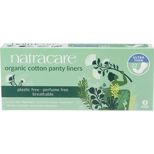 Panty Liners, Cotton, 22 ct, 5 Boxes (110 Liners Total)