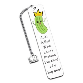 Funny Bookmark for Women, Pickle Gifts for Book Lovers, Book Marks for Reading Women, Girls Christmas Gifts for Pickle Lovers, Stocking Stuffers for Girls Pickle Lovers, Birthday Valentines Day Gifts