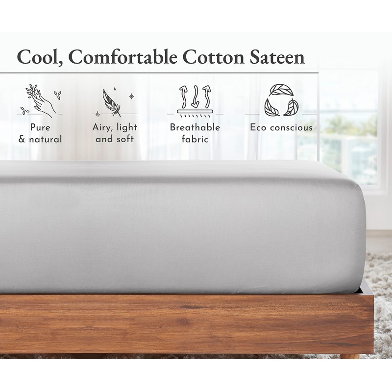 California Design Den Deep Fitted Sheet King Size Only -