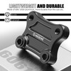 NICECNC Handlebar Riser Pull Back Plate Aluminium Black Handlebar Displacement