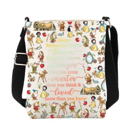 Snow Princess Crossbody Bag Cartoon Movie Gifts for Fairy Tale Lovers Sling Bucket Bag with Adjustable Shoulder Strap (241231 Snow Princess C)