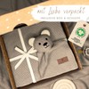 DIKOS® Original Baby Blanket Cuddly Bear Cappuccino 100% GOTs Organic