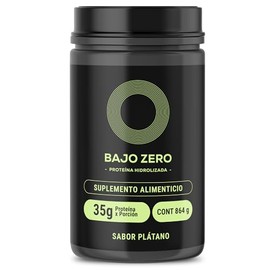 Bajo Zero Protena Hidrolizada, Suplemento Alimenticio, 35g Protena por porcin, 0g Grasas, 0g Azcar, Sabor Pltano, 864g                                