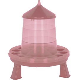 Kerbl Futterautomat Standfüßen – 2,4 L / 2 kg Rosé (Gewicht 0,305 kg, Kunststoff) 73173