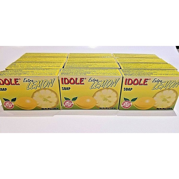 (12-Pack) Idole Extra Lemon Soap. Cleanses Skin 2.82 oz