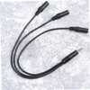 CAXUSD 1pc Audio Splitter Cable to Headset Adapter for Mobile