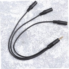CAXUSD 1pc Audio Splitter Cable to Headset Adapter for Mobile Phones Compact and Lightweight Design for Sharing Music The Go Plated Connectors for Reliable Sound Quality