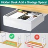 SVNNELP Under Desk Table Drawer Storage Organizer, Slide Out Drawer