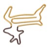 100pcs Shaped Paper Clips Deer Shape Metal Portable Office Clips