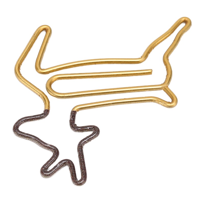 100pcs Shaped Paper Clips Deer Shape Metal Portable Office Clips