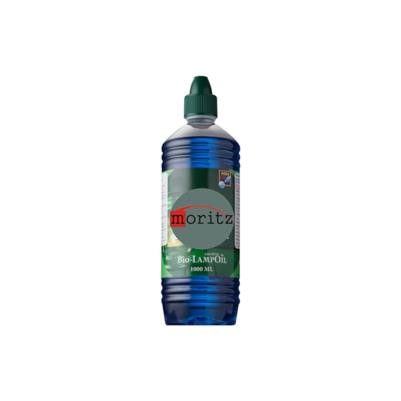 Moritz 1 Litre Organic Lamp Oil Blue Coloured for Oil