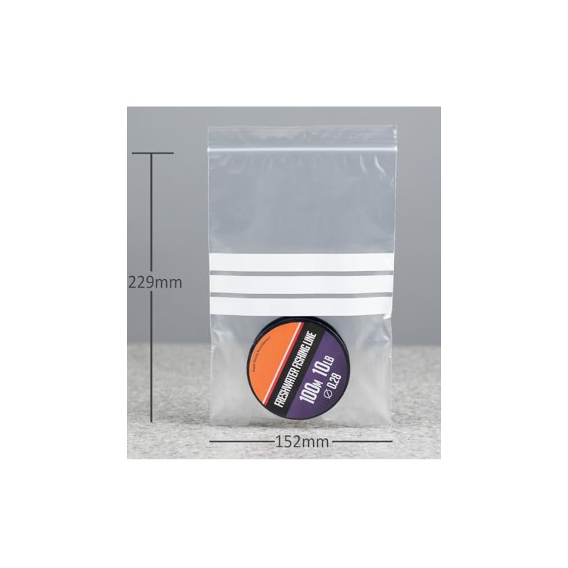 100 Small 6 x 9" / 150 x 225mm Clear