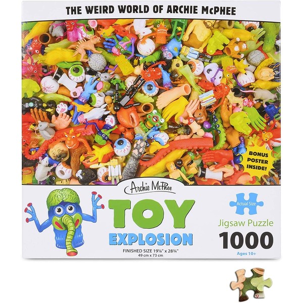 Mcphee Archie Colorful Toy Explosion Jigsaw Puzzle - 1000 Pieces