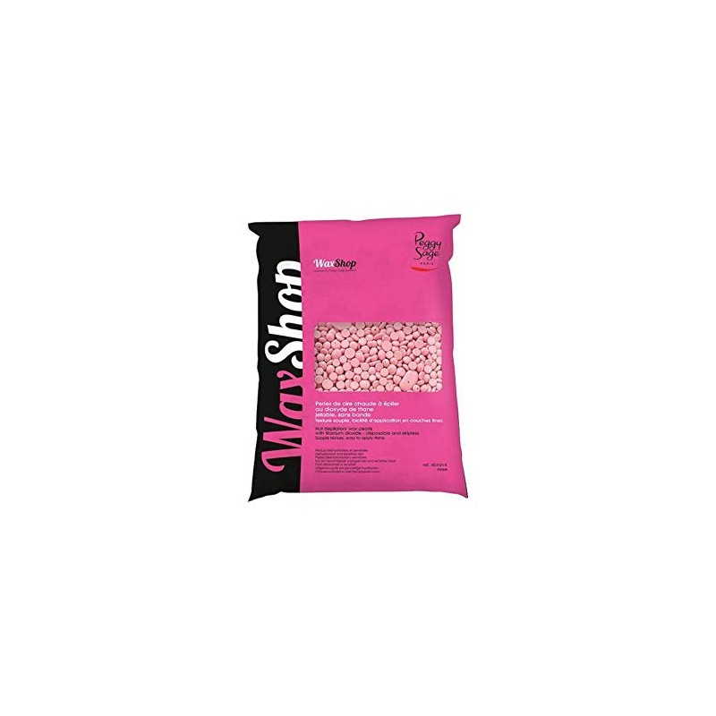Perles de cire chaude à épiler jetable rose sans bande