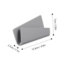 LALAFINA 2Pcs Wall Mounted Phone Charging Bracket Grey Phone Holder for Convenient Charging Wall Stand Reusable Cable Management