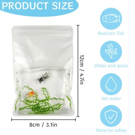 Gytera Simulated Goldfish Squeeze Fidget Toys for Kids Adults, Cute Squishies Fish Sensory Toys for Kids with Autism, Stress Relief Squeeze Toys Birthday Gift for Boys Girls