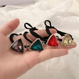 FS005 Cubic Hair Band Hair Tie Telephone Cord Pearl / FS005 큐빅 헤어고무줄 머리끈 전화선 진주