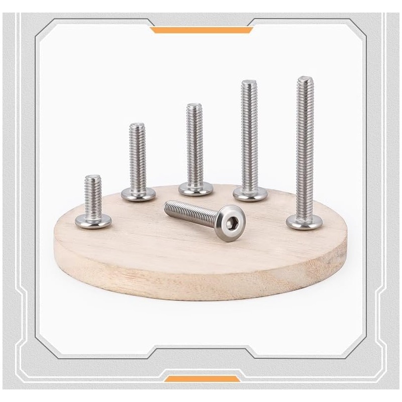 cSeao 5/16"-18 x 1/2" Flat Head Socket Head Screw Furniture