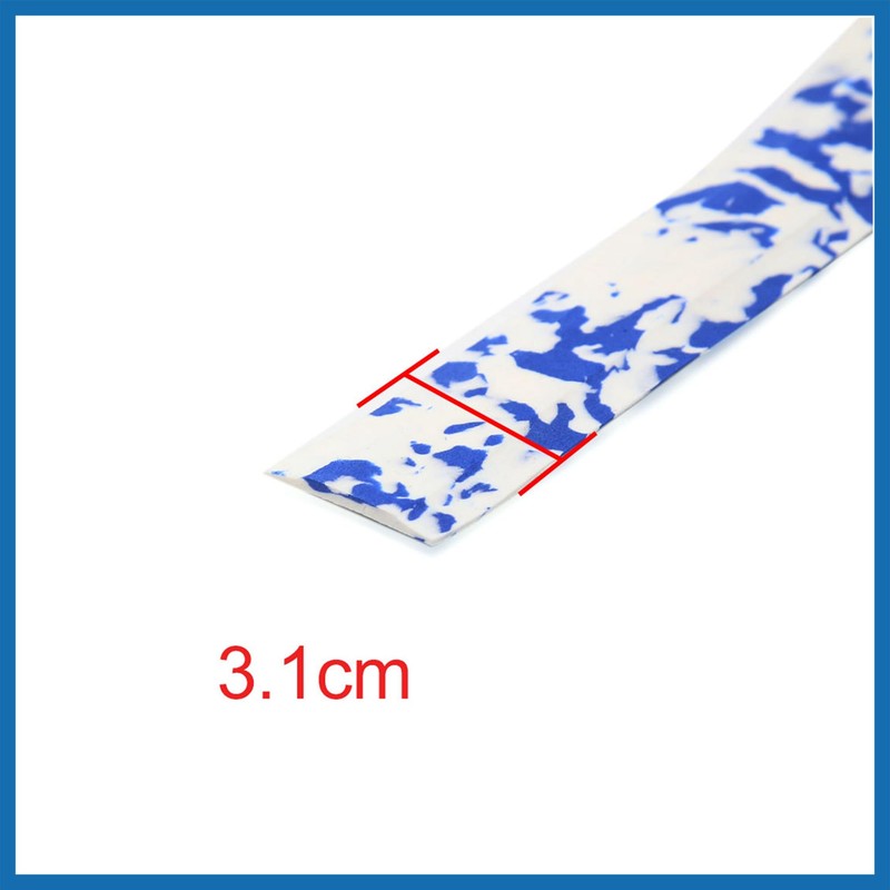 A ABSOPRO 2 Pcs Blue White Anti Slip Handlebar Tape