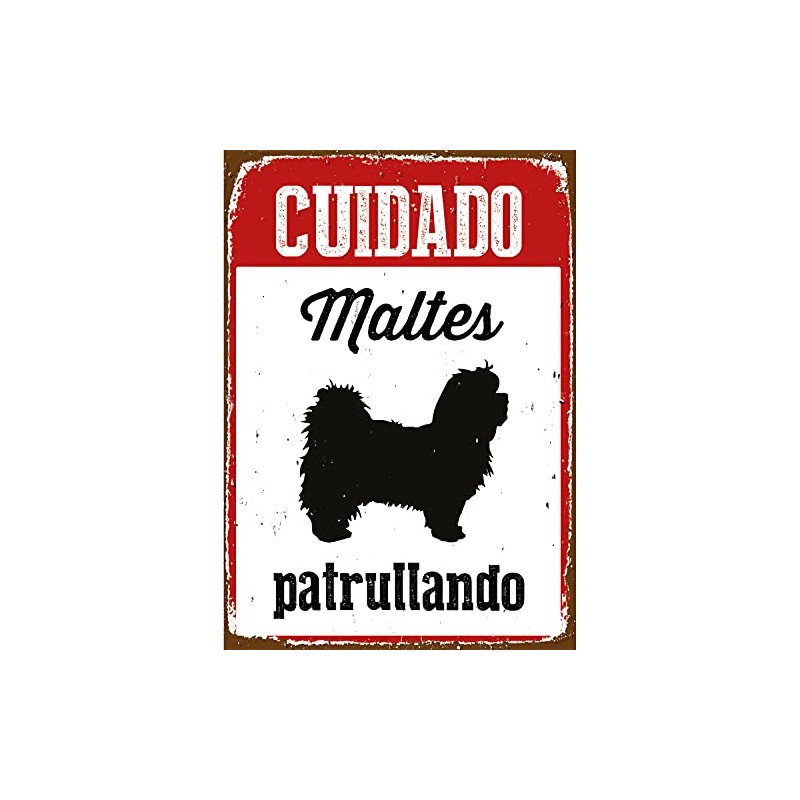 Magnet & Steel 23-8271 A5 Malte Care Patrol Sign, 14.8