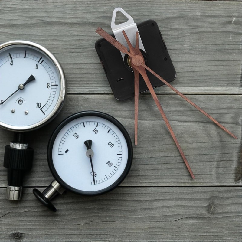 Gatuida 1 Set Silent Quartz Clock Mechanism Long Shaft Movement