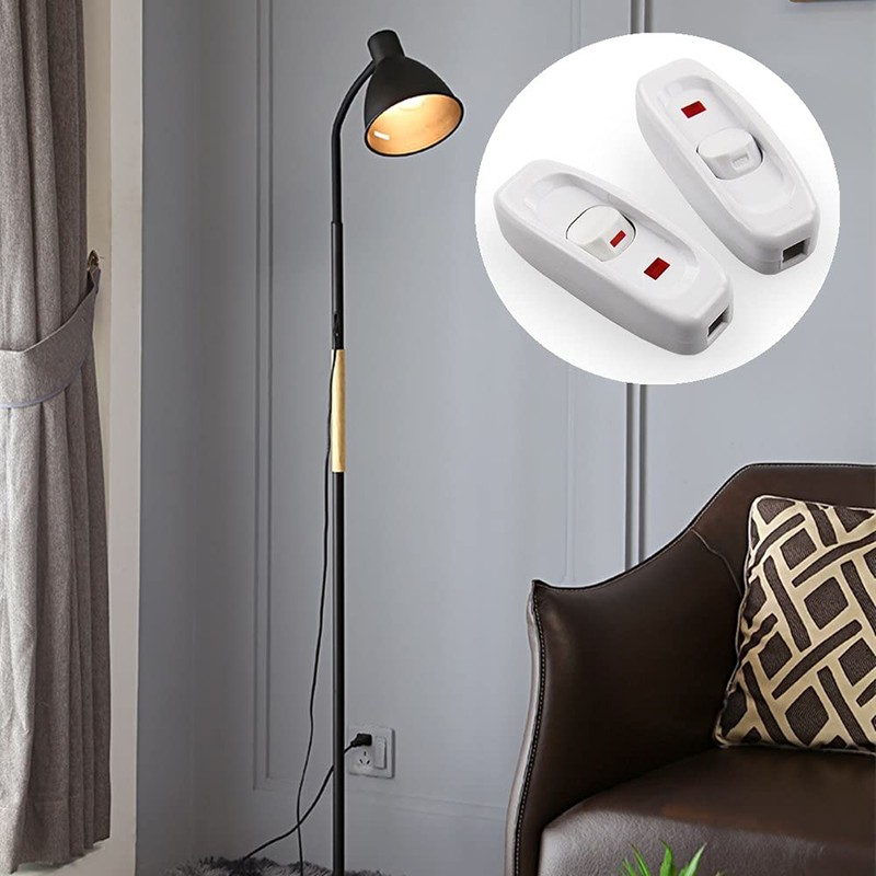 2 Pieces Light Switch AC 250V 10A Inline Cord Switch
