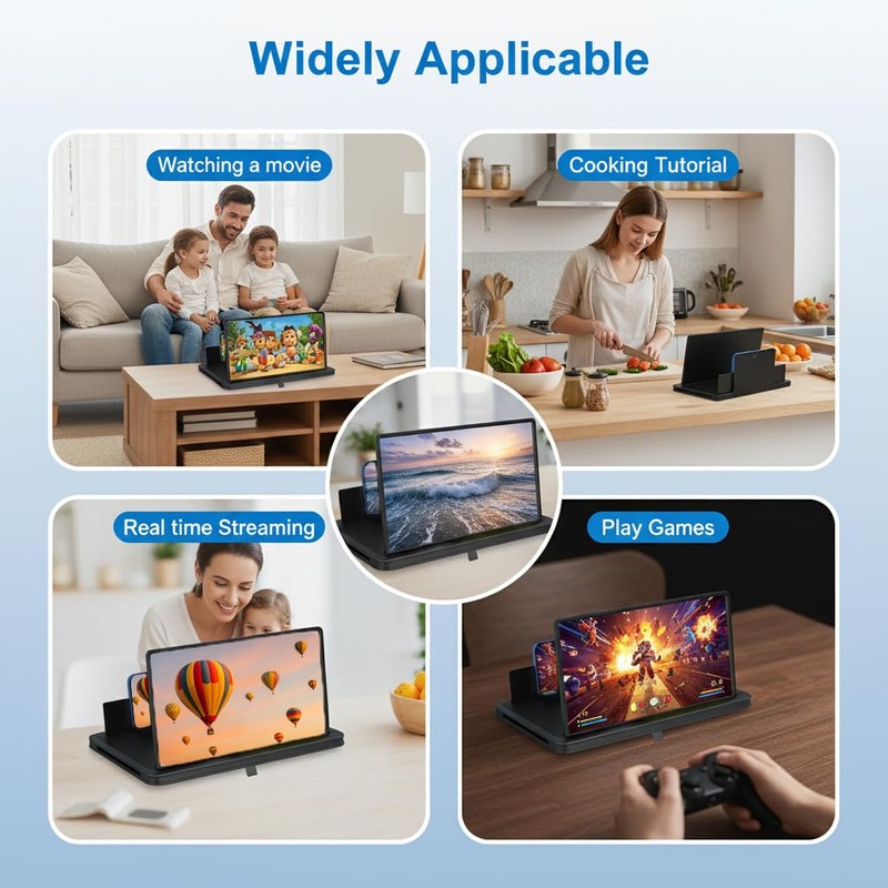 Screen Magnifier for Cell Phone, Phone Magnifier Screen with Adjustable