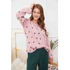 Womens Soft Cotton Pajama Set (Pink-Long Medium)