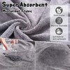 HezzLuv Ultra Absorbent Dog Bathrobe Towel Microfiber Quick Drying Coat