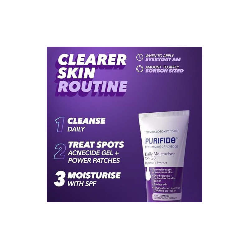 Purifide by Acnecide Oil Control Mattifying Face Moisturiser for Acne