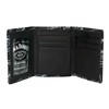 Jack Daniels Signature Label Trifold Wallet - Black Leather