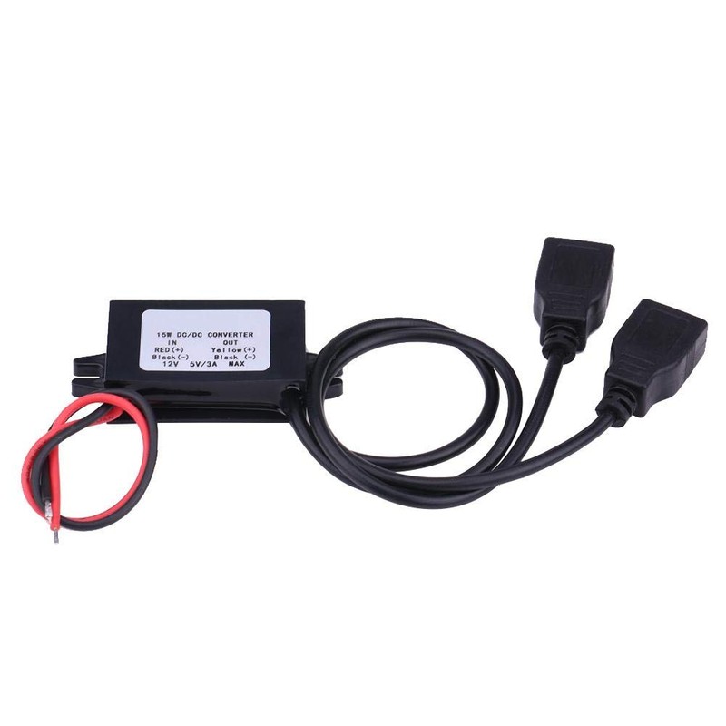 Suuonee USB Charger Adapter, 3A DC 12V to DC 5V