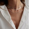 Sewyer Dainty Layered Necklaces for Women Silver Trendy Layering Necklace