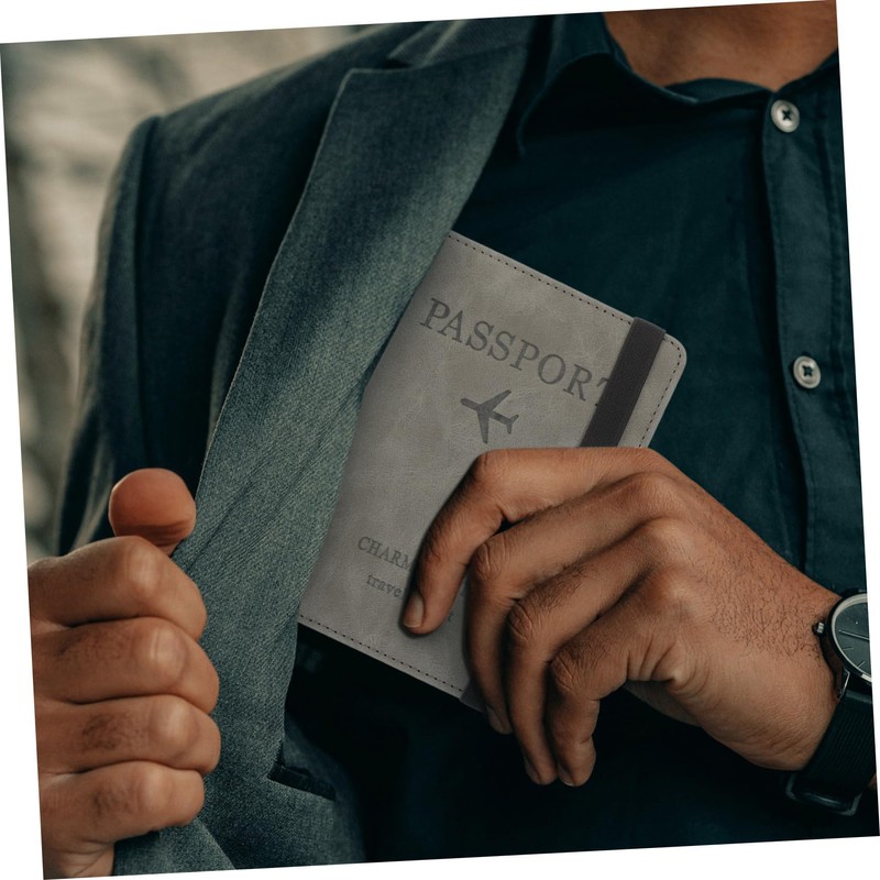 SAFIGLE Passport Holder Travel Essentials Cover Case Passport Cover Card