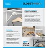 Closet Pro CD-0024-18/30WT Heavy Duty Adjustable Rod, 18 by 30-Inch,