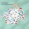 ElecMotive 5 Pack Long Sleeve Bib,Baby Toddler Waterproof Sleeved Bib