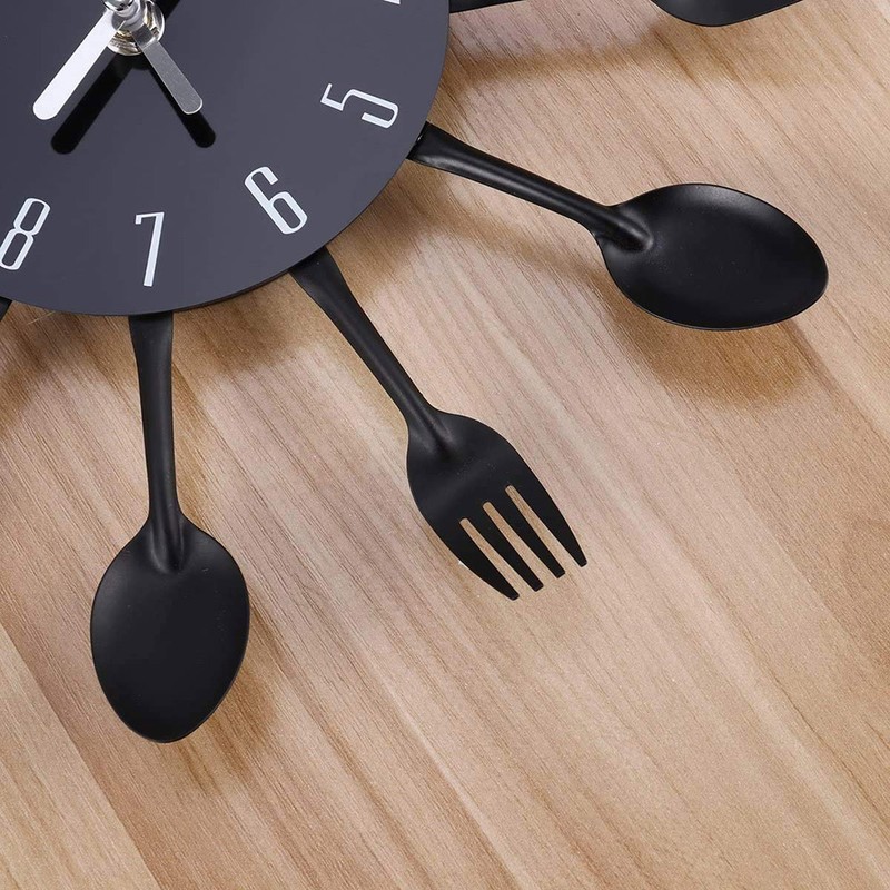 Metal Kitchen Wall Clock Spoon Fork Wall Clock Living Room