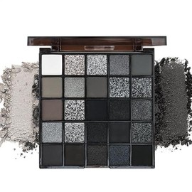 Generic Paleta De Sombras De Ojos - 25 Colores Oscuras Y Negras  Paleta De Maquillaje De Sombra De Ojos Ahumado  Sombra De Polvo, Kit Gótico          