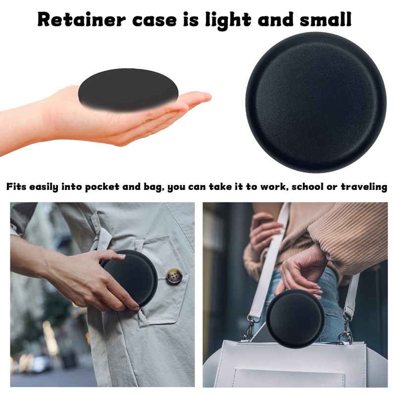 2 Pcs Retainer Case, Retainer Box With 2 Pcs Aligner