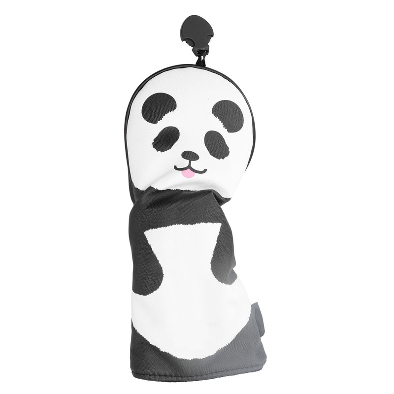 PU Leather Golf Wood Head Covers Waterproof Cartoon Thicken Plush