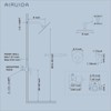 Airuida Shower Faucet Set,8 Inch Round Rainfall Shower Head,SUS304 Stainless
