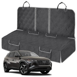 Kistrba Dog Car Seat Cover Compatible with Hyundai Tucson 2010-2025, Waterproof Pet Bench Seat Cover for Back Seat, 600D Heavy Duty Scratch Proof Nonslip Truck Seat Covers for Dogs