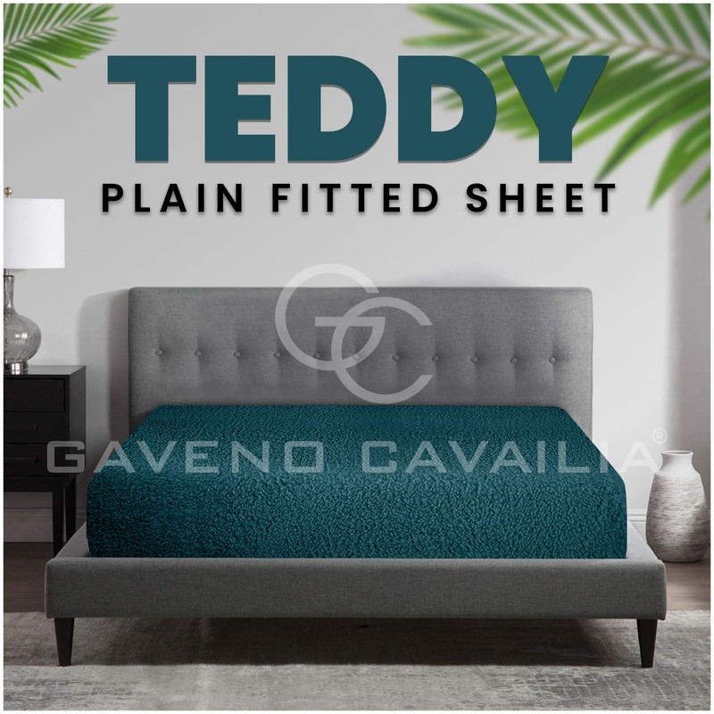 Teddy Fleece Fitted Sheet Single (91x193 cm) - Cosy Warm,