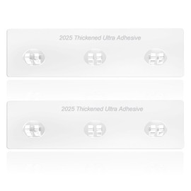 YEHOSHUN Shower Caddy Adhesive Replacement, Strong Shower Shelf Adhesive,2 Pack WaterProof Shower Adhesive Strips, Adhesive Hooks for Showers, No Drilling for Bathroom Storage Shelves and Kitchen Rack