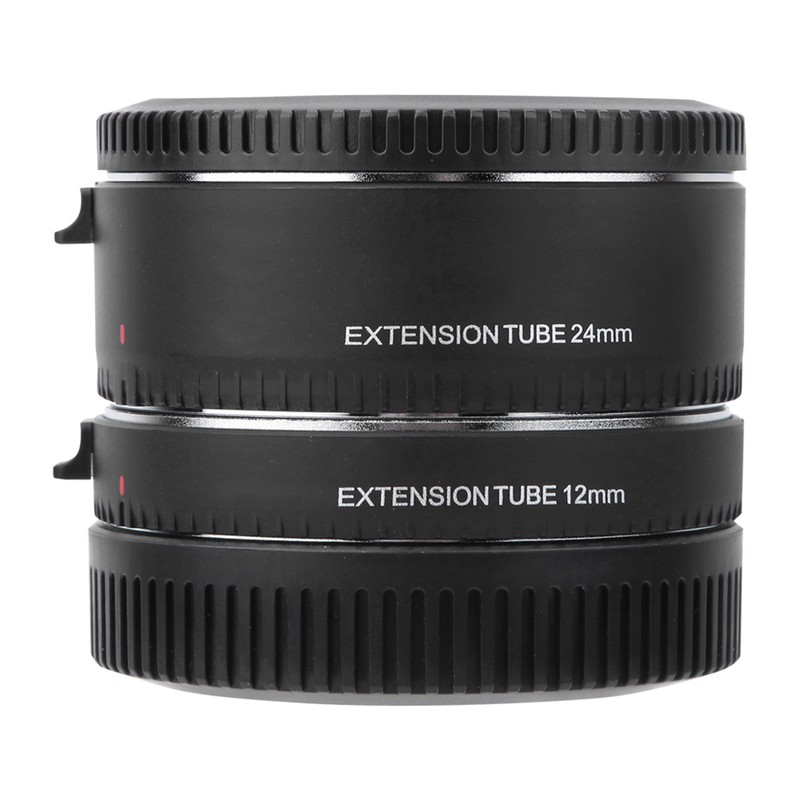 DGEOSR Alloy Black Auto Focusing Macro Extension Tube Adapter Ring