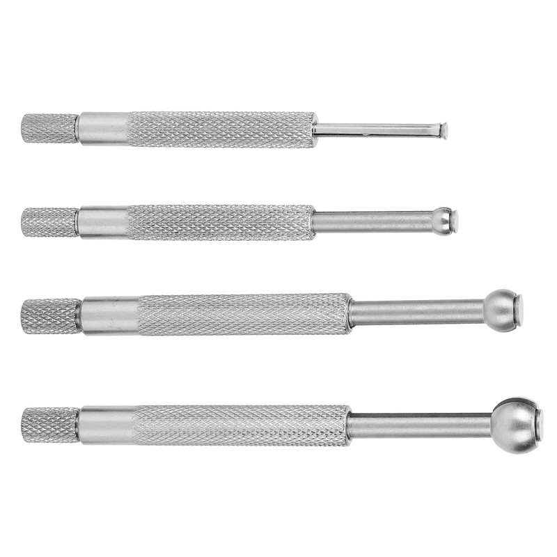 4Pcs Bore Gauge Telescopic BallType with Diamond NonSlip Handle Measuring